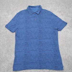 Banana Republic Vintage Tee Polo Shirt Mens Large Blue 100%‎ Cotton S/S Pullover